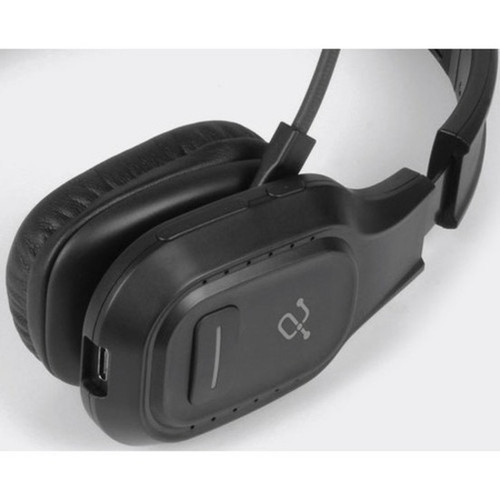 Aluratek Bluetooth Wireless Headset with Noise Cancelling Boom Microphone - Mono - Wireless - Bluetooth - 33 ft - 200 Hz - 20 kHz - - ABHM100F