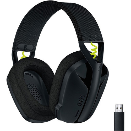 Logitech G435 Lightspeed Wireless Gaming Headset - Stereo - USB Type A - Wireless - Bluetooth - 328 ft - 45 Ohm - 20 Hz - 20 kHz - - 981-001049