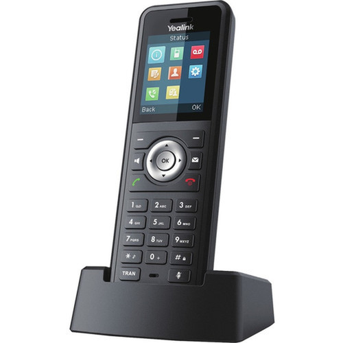 Yealink Ruggedized DECT Handset - Cordless - DECT Bluetooth - 18 Screen Size - 1 Day Battery Talk Time - Black W59R