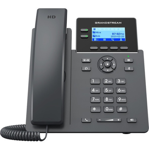 Grandstream GRP2602 IP Phone - Corded - Corded - Wall Mountable Desktop - 2 x Total Line - VoIP - 2 x Network RJ-45 GRP2602