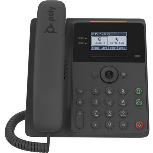 Poly Edge B20 IP Phone - Corded - Corded - Desktop Wall Mountable - 2 x Total Line - VoIP - 2 x Network RJ-45 - PoE Ports 2200-49805-025