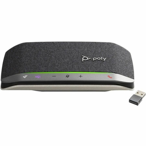 Poly Sync 20+ Speakerphone - USB - Microphone - USB, Battery - Desktop - Black, Silver (Fleet Network)