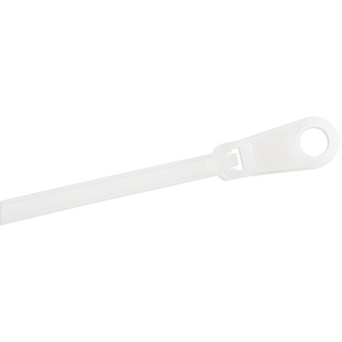 StarTechcom 615cm Cable Ties with Mounting Hole 1-1240mm Dia 40lb18kg Tensile Strength Nylon Zip Ties UL Listed 100 - - CBMZTS10N6