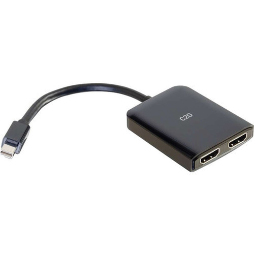 C2G Mini DisplayPort to HDMI Monitor Splitter - 2 Port K HDMI MST Hub - 3840  2160 - 2 x HDMI Out 54292