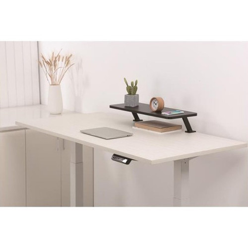 StarTechcom Monitor Riser Stand - Clamp-on Monitor Shelf for Desk - Extra Wide 25665 cm - For up to 34 Monitors - Black - Free up MNRISERCLMP