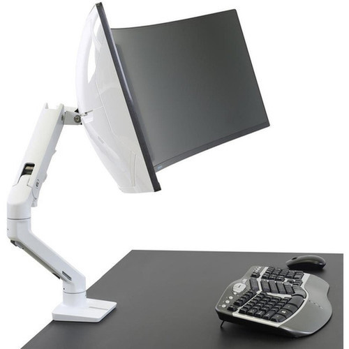 Ergotron Mounting Pivot for Monitor Curved Screen Display Mounting Arm - White - 1 Displays Supported - 49 Screen Support - 1905 98-540-216