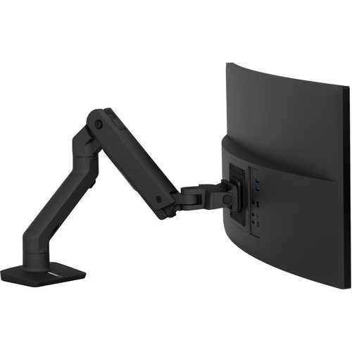 Ergotron Desk Mount for Monitor, Curved Screen Display - Matte Black - 1 Display(s) Supported - 49" Screen Support - 19.05 kg Load - x (Fleet Network)