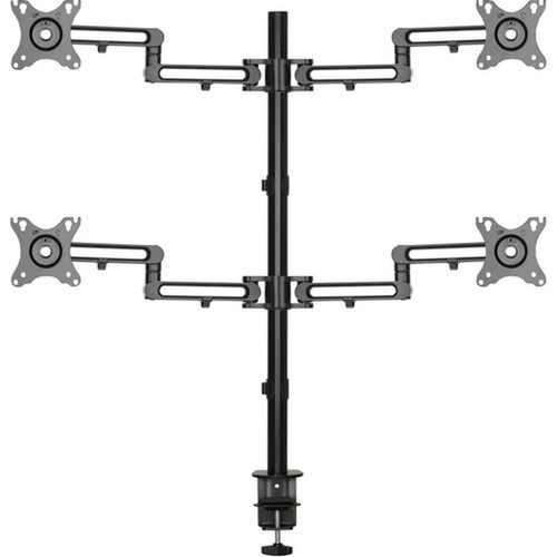 Tripp Lite DDR1327SQFC-1 Clamp Mount for Monitor Flat Panel Display HDTV - Black - 4 Displays Supported - 13 to 27 Screen - 32 - DDR1327SQFC-1