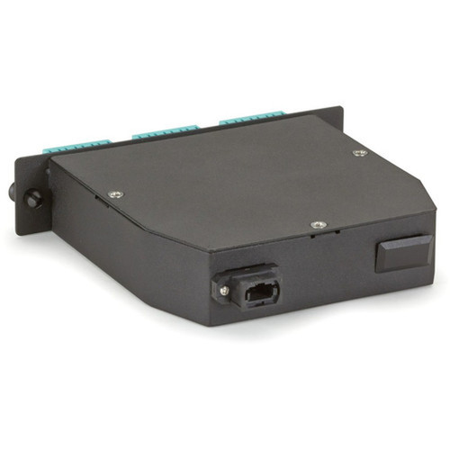 Black Box MTP OM3 Fiber Optic LGX Cassette - 1 MTP 24 to 24 LC Type A - 24 Ports - 24 x - Rack-mountable - TAA Compliant FOCA20M3-1MP24-24LC