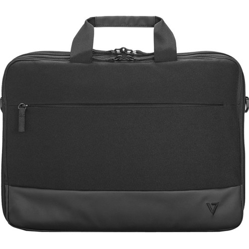 V7 Professional CCP13-ECO-BLK Carrying Case (Briefcase) for 13" to 13.3" Notebook - Black - Water Resistant Bottom - 600D Polyester - (Fleet Network)