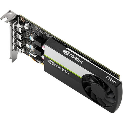 PNY NVIDIA T1000 Graphic Card - 4 GB GDDR6 - Low-profile - 128 bit Bus Width - PCI Express 30 x16 VCNT1000-PB