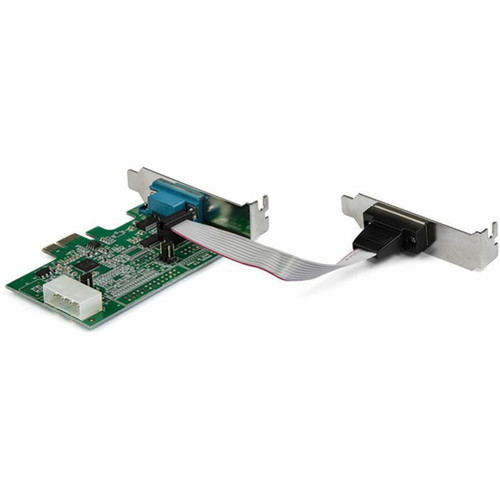 StarTechcom 2-port PCI Express RS232 Serial Adapter Card - PCIe Serial DB9 Controller Card 16950 UART - Low Profile - Windows and - - PEX2S953LP