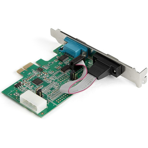StarTechcom 2-port PCI Express RS232 Serial Adapter Card - PCIe to Dual Serial DB9 RS-232 Controller - 16950 UART - Windows and Linux PEX2S953