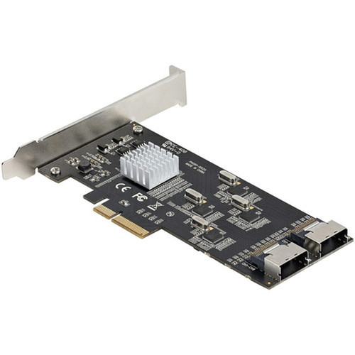 StarTechcom 8 Port SATA PCIe Card PCI Express 6Gbps SATA Expansion Card with 4 Controllers PCI-e x4 Gen 2 to SATA III Adapter Card 8P6G-PCIE-SATA-CARD