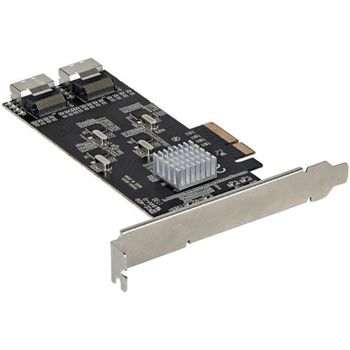 StarTechcom 8 Port SATA PCIe Card PCI Express 6Gbps SATA Expansion Card with 4 Controllers PCI-e x4 Gen 2 to SATA III Adapter Card 8P6G-PCIE-SATA-CARD