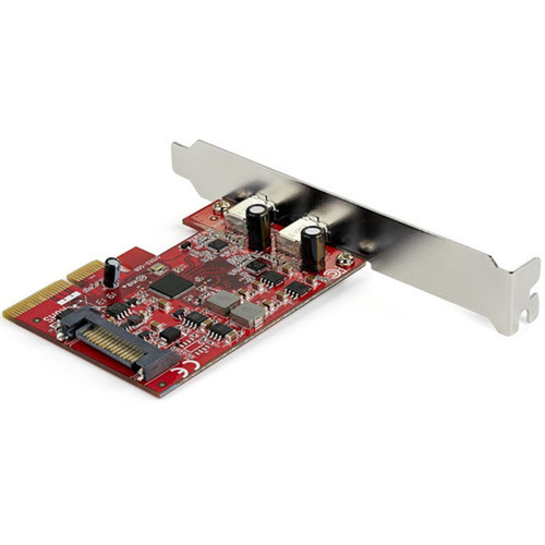 StarTechcom 2-port 10Gbps USB C PCIe Card Adapter - USB 31 Gen 2 Type-C PCI Express Expansion Add-On Card - Windows macOS Linux - PEXUSB312C3