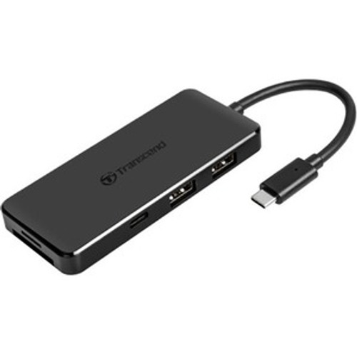 Transcend 6-in-1 USB 3.1 Gen 2 Type-C Hub - USB 3.1 (Gen 2) Type C - External - 4 USB Port(s) - 2 USB 3.1 Port(s) - Mac, Linux, PC (Fleet Network)