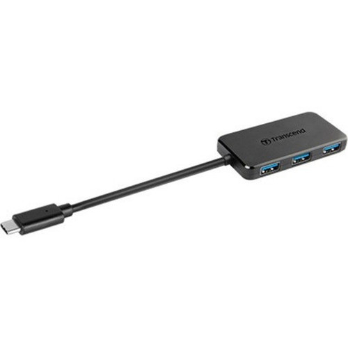 Transcend USB Type-C 4-Port Hub - USB Type C - 4 USB Ports - 4 USB 31 Ports - PC Mac Linux TS-HUB2C