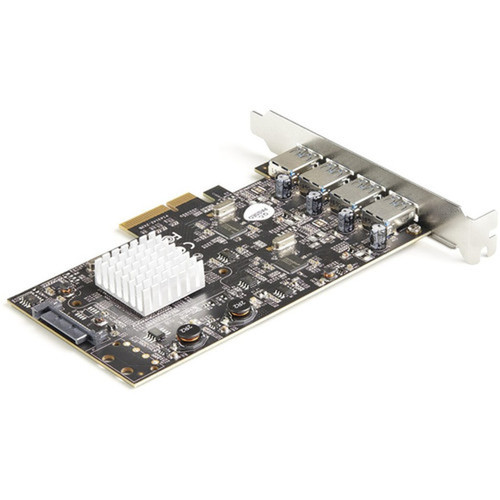 StarTechcom 4-Port USB PCIe Card - 10Gbps USB 3132 Gen 2 Type-A PCI Express Expansion Card - 2 Controllers - 4xUSB - - USB PCIe - PEXUSB314A2V2