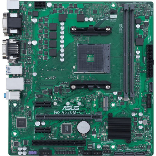 Asus A520M-C IICSM Desktop Motherboard - AMD Chipset - Socket AM4 - Micro ATX - Ryzen 3 Ryzen 5 Ryzen 7 Ryzen 9 Ryzen 3 PRO 5 7 PRO A520M-C IICSM