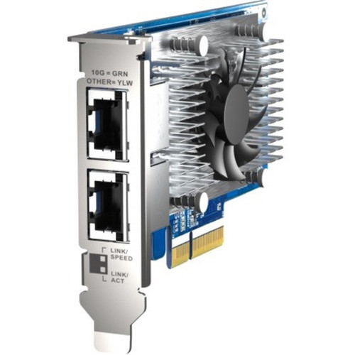 QNAP QXG-10G2T-X710 10Gigabit Ethernet Card - PCI Express 30 x4 - 2 Ports - 2 - Twisted Pair - 10GBase-T - Plug-in Card QXG-10G2T-X710