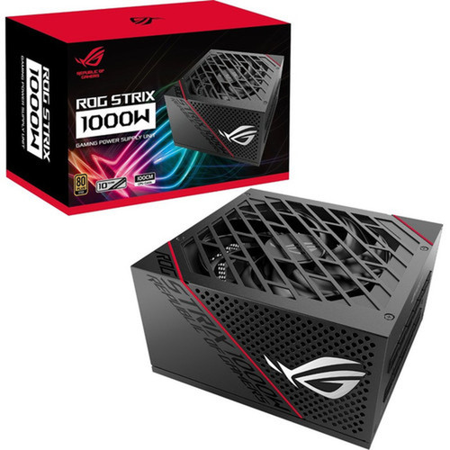 Asus ROG Strix 1000W Power Supply - Internal - 120 V AC 230 V AC Input - 33 V DC  25 A 5 V DC  25 A 12 V DC  83 A 12 V DC  5 ROG-STRIX-1000G