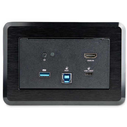 StarTechcom Conference Room Docking Station In-Table Universal Laptop Dock HDMI60W PDUSB HubGbEAudio HuddleBoardroom - 120 V KITBZDOCK