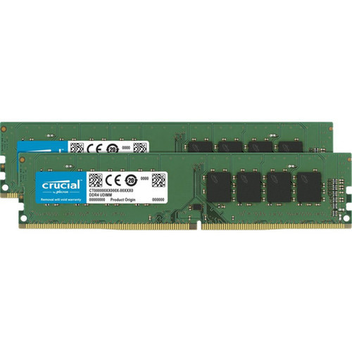 Crucial 16GB 2 x 8 GB DDR4 SDRAM Memory Kit - 16 GB 2 x 8GB - DDR4-2400PC4-19200 DDR4 SDRAM - 2400 MHz - CL17 - 120 V - Non-ECC CT2K8G4DFS824A