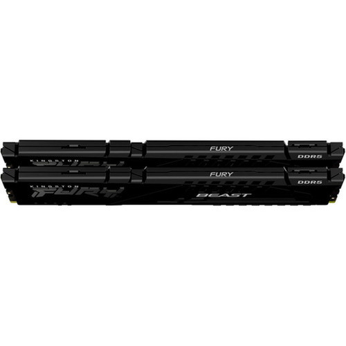 Kingston FURY Beast 32GB 2 x 16GB DDR5 SDRAM Memory Kit - For Motherboard - 32 GB 2 x 16GB DDR5 SDRAM - 5200 MHz - CL40 - 125 V - KF552C40BBK2-32