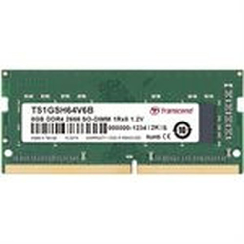 Transcend 8GB DDR4 SDRAM Memory Module - For Notebook - 8 GB - DDR4-2666PC4-21333 DDR4 SDRAM - 2666 MHz - CL19 - 120 V - Unbuffered TS1GSH64V6B-I