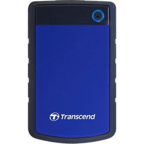 Transcend StoreJet 25H3 4 TB Portable Hard Drive - 25 External - SATA - Navy Blue - USB 30 - 256-bit Encryption Standard - 3 Year TS4TSJ25H3B