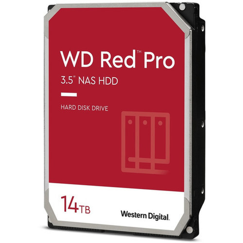 Western Digital Red Pro WD141KFGX 14 TB Hard Drive - 35 Internal - SATA SATA600 - Conventional Magnetic Recording CMR Method - WD141KFGX