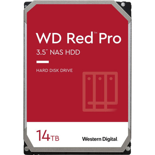 Western Digital Red Pro WD141KFGX 14 TB Hard Drive - 35 Internal - SATA SATA600 - Conventional Magnetic Recording CMR Method - WD141KFGX