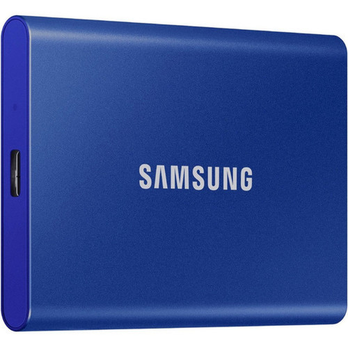 Samsung T7 MU-PC2T0RWW 1 TB Portable Solid State Drive - External - PCI Express NVMe - Indigo Blue - Gaming Console Desktop PC - 2 MU-PC1T0HAM