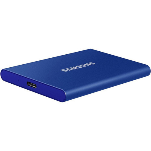 Samsung T7 MU-PC2T0RWW 1 TB Portable Solid State Drive - External - PCI Express NVMe - Indigo Blue - Gaming Console Desktop PC - 2 MU-PC1T0HAM