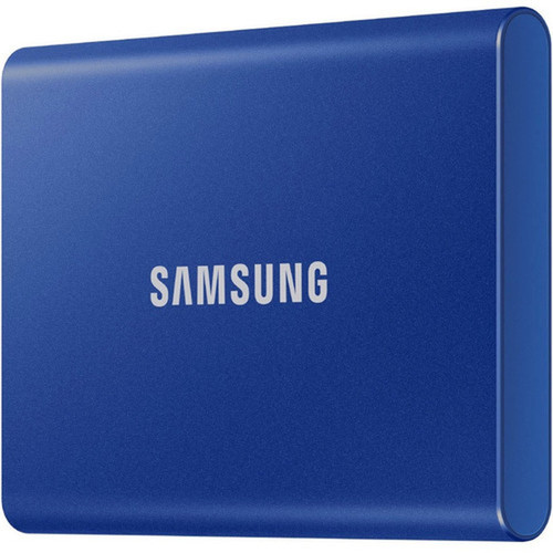 Samsung T7 MU-PC2T0RWW 1 TB Portable Solid State Drive - External - PCI Express NVMe - Indigo Blue - Gaming Console Desktop PC - 2 MU-PC1T0HAM