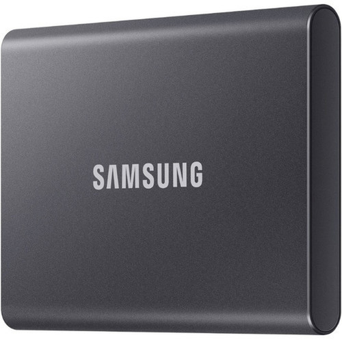 Samsung T7 MU-PC1T0TAM 1 TB Portable Solid State Drive - External - PCI Express NVMe - Titan Gray - Gaming Console Smartphone PC - MU-PC1T0TAM