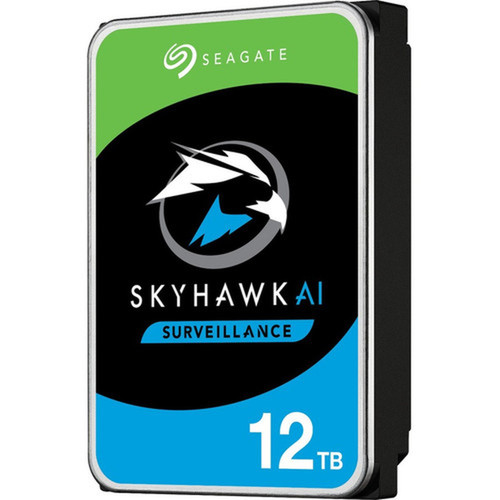 Seagate SkyHawk AI ST12000VE001 12 TB Hard Drive - 35 Internal - SATA SATA600 - Network Video Recorder Camera Device Supported - ST12000VE001