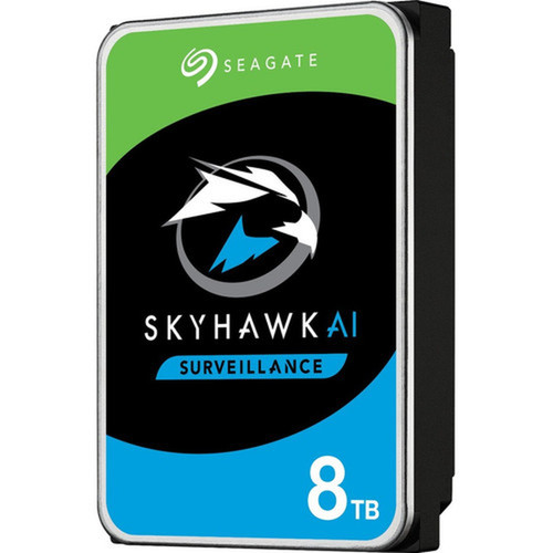 Seagate SkyHawk AI ST8000VE001 8 TB Hard Drive - 35 Internal - SATA SATA600 - Network Video Recorder Device Supported - 3 Year ST8000VE001