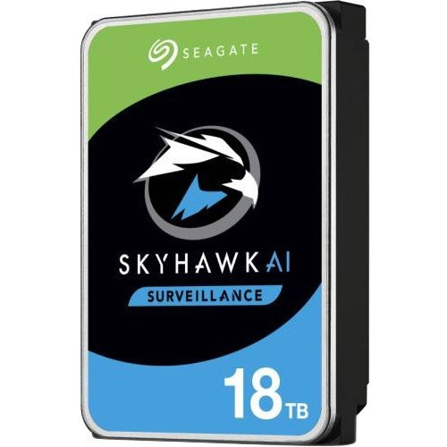 Seagate SkyHawk AI ST18000VE002 18 TB Hard Drive - 3.5" Internal - SATA (SATA/600) - Network Video Recorder Device Supported (Fleet Network)