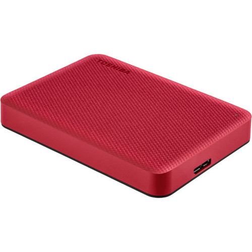 Toshiba Canvio Advance HDTCA40XR3CA 4 TB Portable Hard Drive - External - Red - MAC Device Supported - USB 30 HDTCA40XR3CA