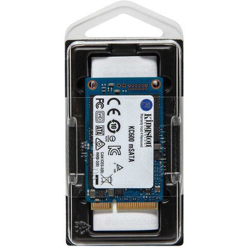 Kingston KC600 1 TB Solid State Drive - mSATA Internal - SATA SATA600 - Desktop PC Notebook Device Supported - 600 TB TBW - 550 - SKC600MS1024G
