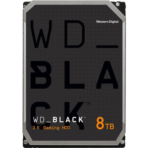 WD Black WD8002FZWX 8 TB Hard Drive - 35 Internal - SATA SATA600 - Conventional Magnetic Recording CMR Method - 35 Carrier - WD8002FZWX
