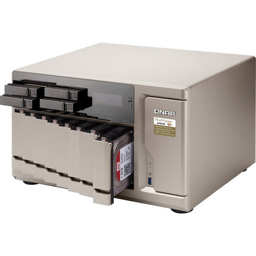 QNAP TS-1277 SANNAS Storage System - AMD Ryzen 7 1700 Octa-core 8 Core 3 GHz - 12 x HDD Supported - 4 x SSD Supported - 64 GB RAM - TS-1277-1700-64G-US
