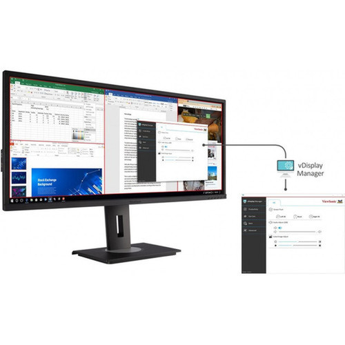 Viewsonic VG3456 34 WQHD LED LCD Monitor - 219 - Black - 34 86360 mm Class - MVA technology - 3440 x 1440 - 107 Billion Colors VG3456
