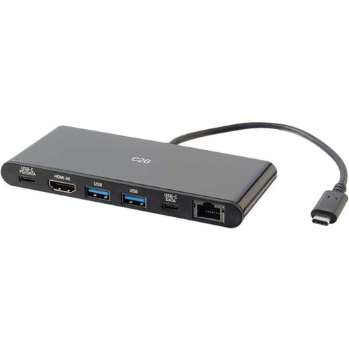 C2G USB 31 4k HDMI USB C USB A Ethernet Dock - for NotebookTablet PCDesktop PC - 60 W - USB 31 Type C - 5 x USB Ports - 2 x USB 28845