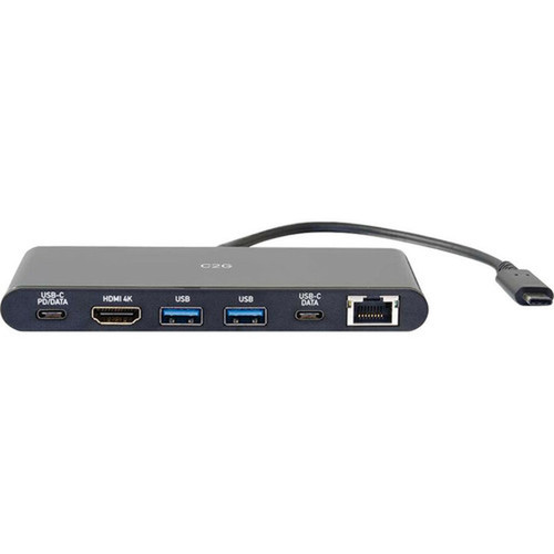 C2G USB 31 4k HDMI USB C USB A Ethernet Dock - for NotebookTablet PCDesktop PC - 60 W - USB 31 Type C - 5 x USB Ports - 2 x USB 28845