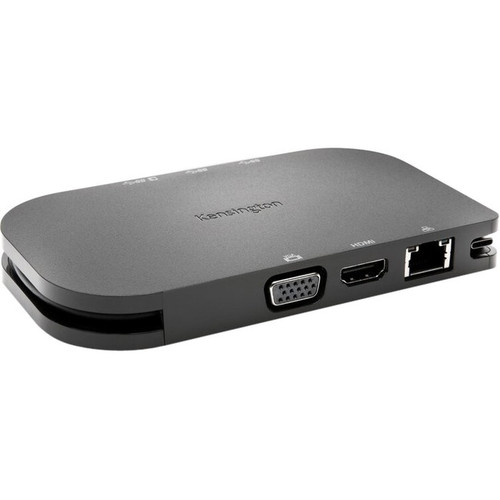 Kensington SD1610P Docking Station - for Monitor/Projector/Notebook/Tablet - 60 W - USB Type C - 3 x USB Ports - 2 x USB 3.0 - USB - - (Fleet Network)