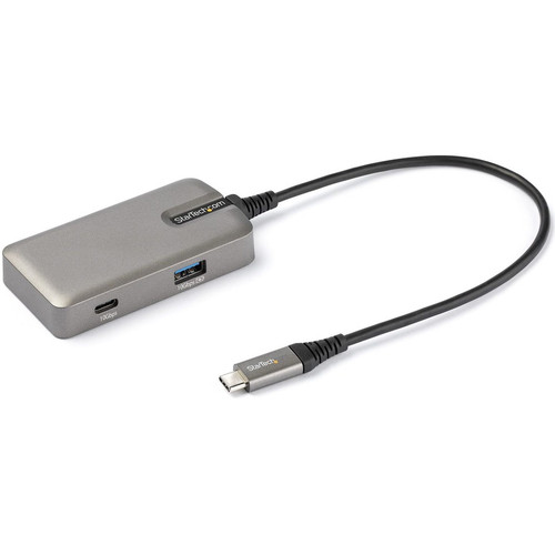 StarTech.com USB C Multiport Adapter, 4K 60Hz HDMI 2.0, 100W PD Pass-through, USB Hub, USB Type-C Mini Docking Station, 10" (25cm) - - (Fleet Network)