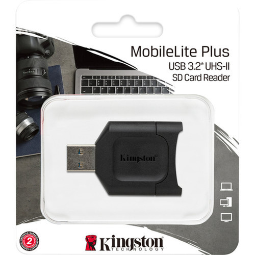 Kingston MobileLite Plus SD Reader - SDHC SDXC SD - USB 32 Gen 1 Type AExternal MLP